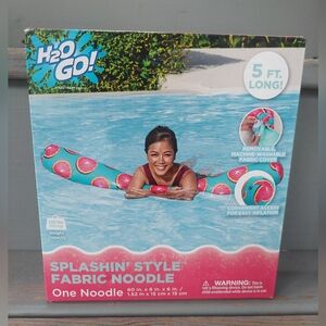 H2O Go Splashin' Style Fabric Noodle 5 ft Long Pink Grapefruit Design